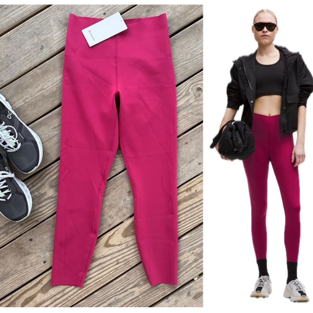 lululemon Glow Up Super-High-Rise Tight 25" Magenta Smoke Pink Legging 8 M